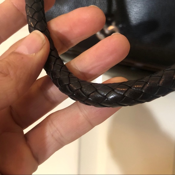 Brighton black brown leather baguette bag A 523456 - Picture 4 of 12